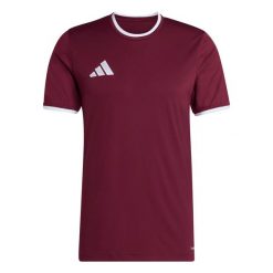 Koszulka męska adidas Entrada Jersey. Białe t-shirty sportowe Adidas, bez wzorów, z jersey, bez ramiączek, do piłki nożnej. Za 60.99 zł.