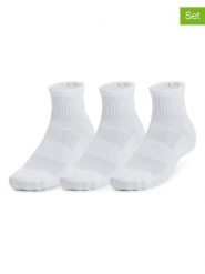 Under Armour Skarpety sportowe (3 pary) w kolorze białym rozmiar: S. Białe skarpetki sportowe Under Armour, bez wzorów, z materiału. Za 52.55 zł.