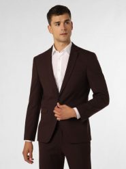 Finshley & Harding marynarka od garnituru modułowego Mężczyźni Slim Fit czerwony, 48. Czerwone garnitury Finshley & Harding, m, bez wzorów, klasyczne. Za 699.95 zł.