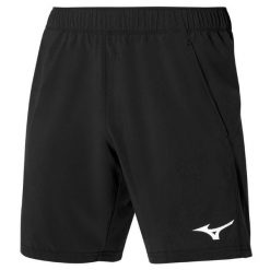 Spodenki do biegania męskie Mizuno 8 In Flex. Czarne krótkie spodenki sportowe Mizuno, m, bez wzorów, z elastanu. Za 139.99 zł.