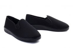 ADANEX 28744 PPP7VD czarny, półbuty męskie. Czarne eleganckie półbuty Adanex, bez wzorów, bez obcasa, bez zapięcia. Za 88.72 zł.