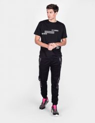 Les Hommes T-shirt "Contemporary" | LJT208-700P | Contemporary Elegance | Mężczyzna | Czarny. Czarne t-shirty Les Hommes, m, bez wzorów, z bawełny, bez kołnierzyka, bez ramiączek. W wyprzedaży za 249.00 zł.
