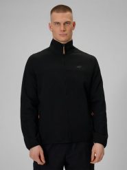 4F Bluza dresowa regular bez kaptura męska - czarna M. Czarne bluzy bez kaptura 4F, m, bez wzorów, z dresówki, bez kaptura. W wyprzedaży za 159.99 zł.