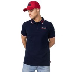 Polo Lonsdale Lion. Niebieskie koszulki polo Lonsdale, m, bez wzorów, z bawełny, bez kołnierzyka, bez ramiączek, na golfa. Za 194.00 zł.
