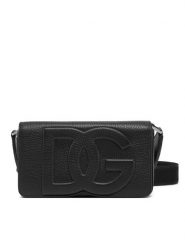 Dolce&Gabbana Saszetka BP3309 A8034 Czarny. Czarne saszetki i nerki Dolce&Gabbana, bez wzorów, ze skóry. Za 3,839.00 zł.