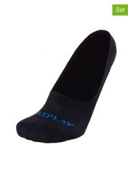 Replay Underwear Skarpety-stopki (3 pary) "Invisible" w kolorze czarnym rozmiar: 43-46. Czarne skarpety Replay Underwear, bez wzorów, ze splotem. Za 26.99 zł.