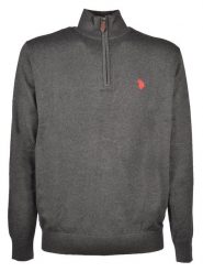 U.S. Polo Assn. Sweter w kolorze antracytowym rozmiar: L. Czarne swetry nierozpinane U.S. Polo Assn., l, bez wzorów, z bawełny, bez kołnierzyka, bez ramiączek. Za 150.37 zł.