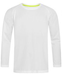 Longsleeve Sportowy, Koszulka, T-shirt z Długim Rękawem, Biały, ACTIVE-DRY Poliester. Białe bezrękawniki Stedman, m, bez wzorów, z materiału, bez ramiączek. Za 64.00 zł.