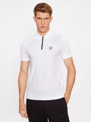 EA7 Emporio Armani Polo 8NPF13 PJRGZ 1100 Biały Regular Fit. Białe koszulki polo EA7 Emporio Armani, m, bez wzorów, z syntetyku, bez kołnierzyka, bez ramiączek. Za 289.99 zł.