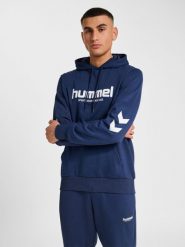 Bluza z kapturem Hummel Legacy 2.0. Niebieskie bluzy z kapturem Hummel, xl, bez wzorów, z bawełny, z kapturem. Za 286.00 zł.