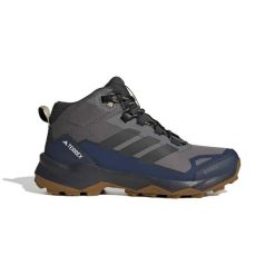 Buty trekkingowe adidas Terrex Skychaser AX5 GORE-TEX Mid. Szare buty turystyczne Adidas, bez wzorów, z gore-texu, bez zapięcia, trekkingowe, adidas terrex, gore-tex. W wyprzedaży za 481.00 zł.