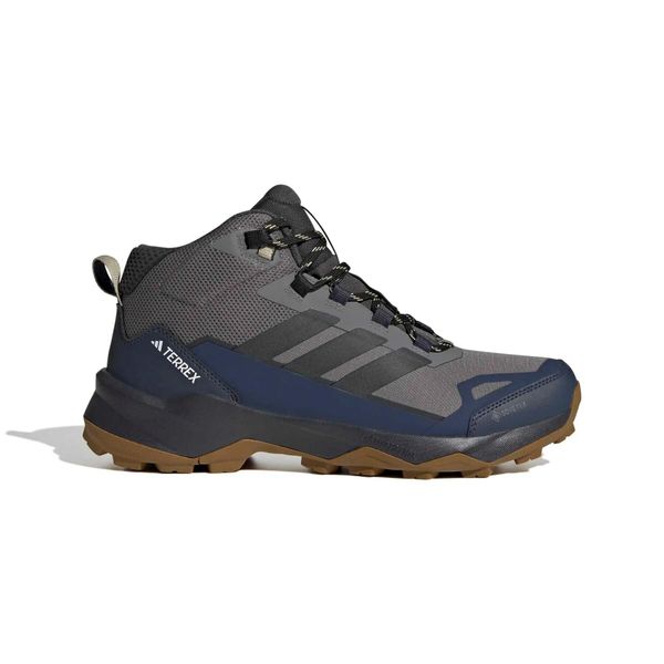 Buty trekkingowe adidas Terrex Skychaser AX5 GORE-TEX Mid. Szare buty turystyczne Adidas, bez wzorów, z gore-texu, bez zapięcia, trekkingowe, adidas terrex, gore-tex. W wyprzedaży za 481.00 zł.