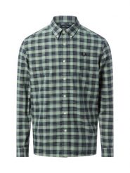 Fred Perry koszula casual - Tartan Oxford Mężczyźni Comfort Fit Bawełna zielony, S. Zielone koszule Fred Perry, m, bez wzorów, z bawełny, bez kołnierzyka, bez ramiączek. Za 479.95 zł.