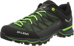 Buty turystyczne Salewa Mountain Trainer Lite GTX. Zielone buty turystyczne Salewa, bez wzorów, z gore-texu, bez zapięcia, trekkingowe, gore-tex. Za 806.70 zł.