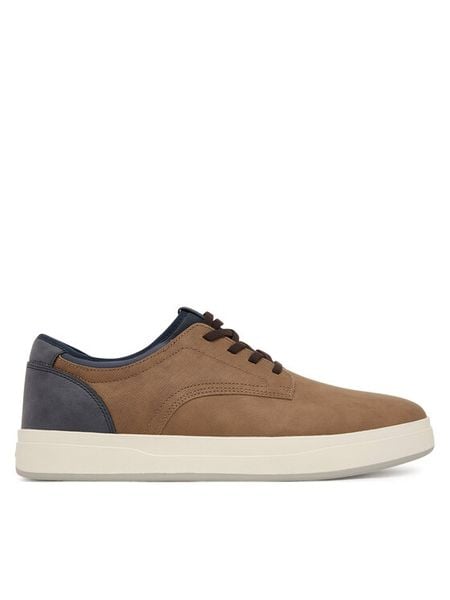 Aldo Półbuty Ardenn 14112530 Brązowy. Brązowe eleganckie półbuty Aldo, bez wzorów, ze skóry, bez obcasa, bez zapięcia. Za 239.99 zł.