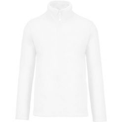 Kurtka polarowa z zamkiem Kariban Enzo. Białe kurtki KARIBAN, na zimę, m, bez wzorów, z polaru, bez kaptura. Za 146.50 zł.