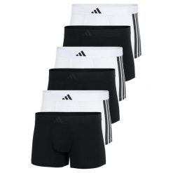Bokserki Active Flex Cotton 3 Stripes 6 pak. Bokserki Adidas, m, bez wzorów, z bawełny. Za 357.00 zł.