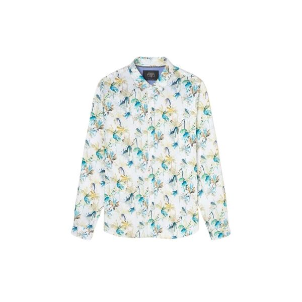 Koszula Le Temps des cerises Orel. Białe koszule Le Temps Des Cerises, m, bez wzorów, bez kołnierzyka, bez ramiączek. W wyprzedaży za 262.00 zł.