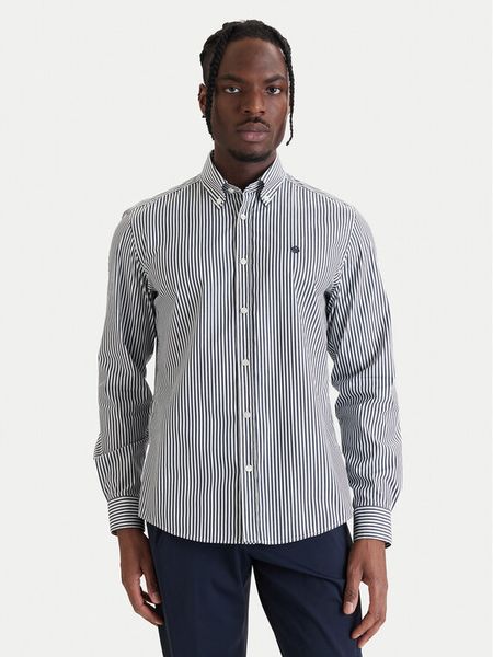 BOSS Koszula H-Liam 50562048 Granatowy Regular Fit. Niebieskie koszule Boss, m, bez wzorów, z bawełny, bez kołnierzyka, bez ramiączek. Za 629.99 zł.