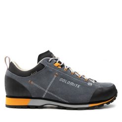 Trekkingi Dolomite. Szare buty trekkingowe Dolomite, bez wzorów, z gore-texu, bez zapięcia. Za 749.99 zł.