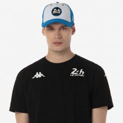 Czapka z daszkiem Kappa Indra 24H Le Mans. Niebieskie czapki z daszkiem Kappa, bez wzorów. Za 231.50 zł.
