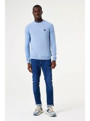 Garcia Bluza w kolorze błękitnym rozmiar: 3XL. Niebieskie bluzy Garcia, xl, bez wzorów, z bawełny, bez kaptura. Za 158.10 zł.