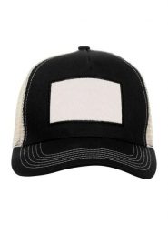 Clique Trucker Patch Cap – 5-panelowa czapka z bawełny i siatki. Czarne czapki z daszkiem CLIQUE, bez wzorów, z bawełny. Za 80.94 zł.