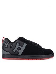 DC Sneakersy COURT GRAFFIK SQ ADYS100442-BYR Czarny. Czarne buty sportowe casual DC, bez wzorów, ze skóry, bez zapięcia. Za 249.99 zł.