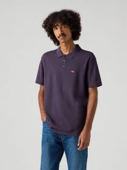 Levi´s Koszulka polo w kolorze fioletowym rozmiar: M. Różowe koszulki polo m, bez wzorów, z bawełny, bez kołnierzyka, bez ramiączek. Za 97.28 zł.
