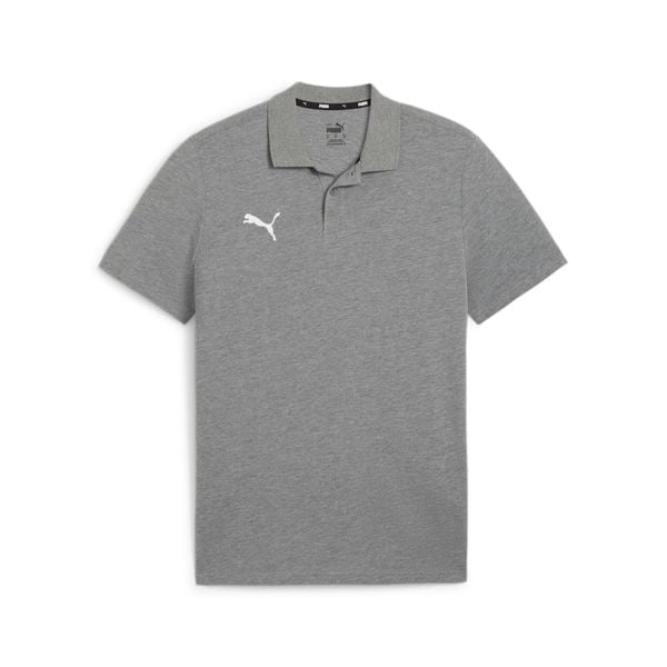 Polo Puma Teamgoal Casuals. Szare koszulki polo sportowe Puma, bez wzorów, bez kołnierzyka, bez ramiączek, do piłki nożnej. Za 179.50 zł.