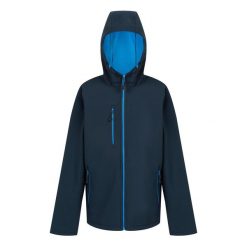 Męska Dwuwarstwowa Kurtka Soft Shell Navigate Z Kapturem. Niebieskie kurtki Regatta, m, bez wzorów, z kapturem. Za 184.99 zł.