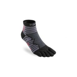 Skarpety trail mini-crew Injinji. Czarne skarpety Injinji, bez wzorów, z materiału. Za 106.35 zł.
