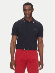 Hechter Paris Polo 74018 151902 Granatowy Regular Fit. Niebieskie koszulki polo Hechter Paris, m, bez wzorów, z bawełny, bez kołnierzyka, bez ramiączek. Za 159.99 zł.