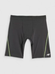 4F Legginsy kolarki do biegania szybkoschnące męskie - czarne XL. Czarne legginsy długie sportowe 4F, m, bez wzorów, z materiału, do biegania. Za 129.99 zł.