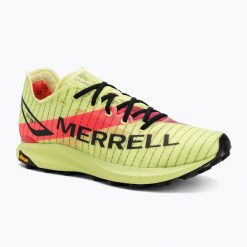Buty do biegania męskie Merrell MTL fire 2 Matryx mantis. Żółte buty do biegania Merrell, bez wzorów, bez zapięcia. Za 419.99 zł.