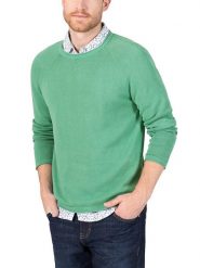 Timezone Sweter w kolorze zielonym rozmiar: L. Zielone swetry nierozpinane Timezone, l, bez wzorów, z bawełny, bez kołnierzyka, bez ramiączek. Za 115.45 zł.
