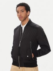 Moose Knuckles Kurtka bomber Courville M14MB003H Czarny Regular Fit. Czarne kurtki Moose Knuckles, m, bez wzorów, z syntetyku, bez kaptura. Za 1,539.00 zł.