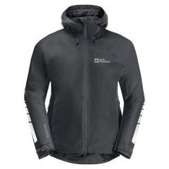 Męska Kurtka Morobbia. Czarne kurtki Jack Wolfskin, l, bez wzorów, z materiału, z kapturem. Za 601.99 zł.