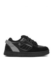DC Shoes Sneakersy EO-MP40-MC-250515W Czarny. Czarne buty sportowe casual DC Shoes, bez wzorów, ze skóry, bez zapięcia. Za 349.99 zł.