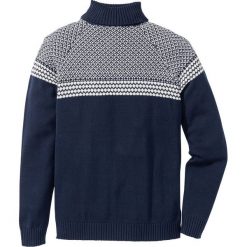 Sweter z golfem Regular Fit bonprix ciemnoniebieski. Golfy marki bonprix. Za 49.99 zł.