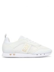 EA7 Emporio Armani Sneakersy 7X000334 AF18610 M0197 Biały. Białe buty sportowe casual EA7 Emporio Armani, bez wzorów, ze skóry, bez zapięcia. Za 884.99 zł.