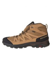 SALOMON Buty trekkingowe "X Ward" w kolorze jasnobrązowym rozmiar: 47 1/3. Brązowe buty trekkingowe Salomon, bez wzorów, z gore-texu, bez zapięcia. Za 296.35 zł.