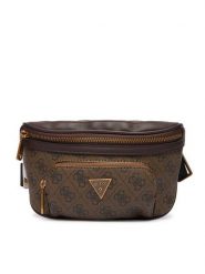 Guess Nerka HMEVZL P3231 Brązowy. Brązowe saszetki i nerki Guess, z aplikacjami, ze skóry. Za 369.99 zł.