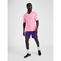 Jersey Hummel hmlhmlCORE. Czerwone t-shirty sportowe Hummel, bez wzorów, z jersey, bez ramiączek, do piłki nożnej. Za 126.50 zł.