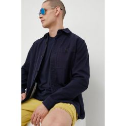 Solid kurtka jeansowa męska kolor granatowy regular z kołnierzykiem klasycznym. Niebieskie kurtki Solid, l, bez wzorów, z jeansu, bez kaptura. W wyprzedaży za 219.99 zł.