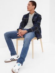 GAP Dżinsy - Slim fit - w kolorze niebieskim rozmiar: W40/L32. Niebieskie jeansy GAP, l. Za 110.55 zł.