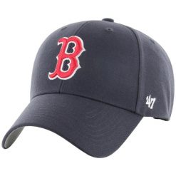 Czapka z daszkiem dla dorosłych MLB Boston Red Sox MVP Cap. Niebieskie czapki z daszkiem 47 Brand, bez wzorów, z wełny. W wyprzedaży za 172.10 zł.