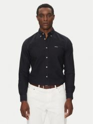 BOSS Koszula H-Roan-Bd-E-C1-243 50521996 Granatowy Slim Fit. Niebieskie koszule Boss, m, bez wzorów, z bawełny, bez kołnierzyka, bez ramiączek. Za 379.99 zł.