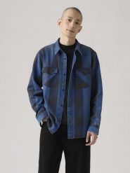 Levi's Koszula "Western" - Relaxed fit - w kolorze niebieskim rozmiar: M. Niebieskie koszule Levi's®, m, bez wzorów, z bawełny, bez kołnierzyka, bez ramiączek. Za 132.98 zł.
