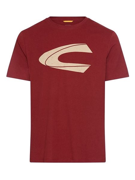 Camel Active Koszulka w kolorze kremowo-czerwonym rozmiar: L. Czerwone bezrękawniki Camel Active, l, bez wzorów, z bawełny, bez kołnierzyka, bez ramiączek. Za 69.75 zł.